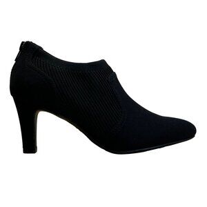 LifeStride Women’s Black Fabric Upper Ankle Shoes Gia Micron Booties Size 8M